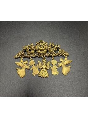 Art Nouveau Style Angel Brooch